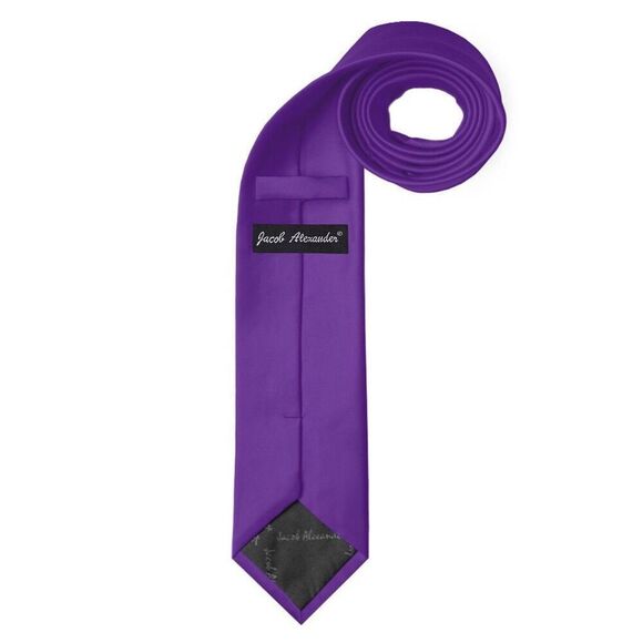 Jacob Anderson Solid Tie - Aqua Size One Size - Picture 3 of 7